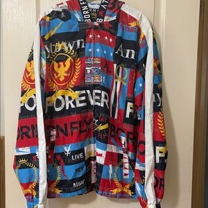 Born Fly Multicolor Graphic JacketNWT  size L